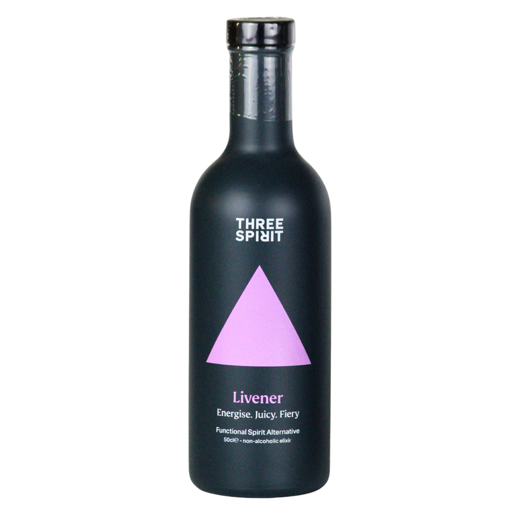 Three Spirit Livener alcohol free spirit in a 50cl bottle