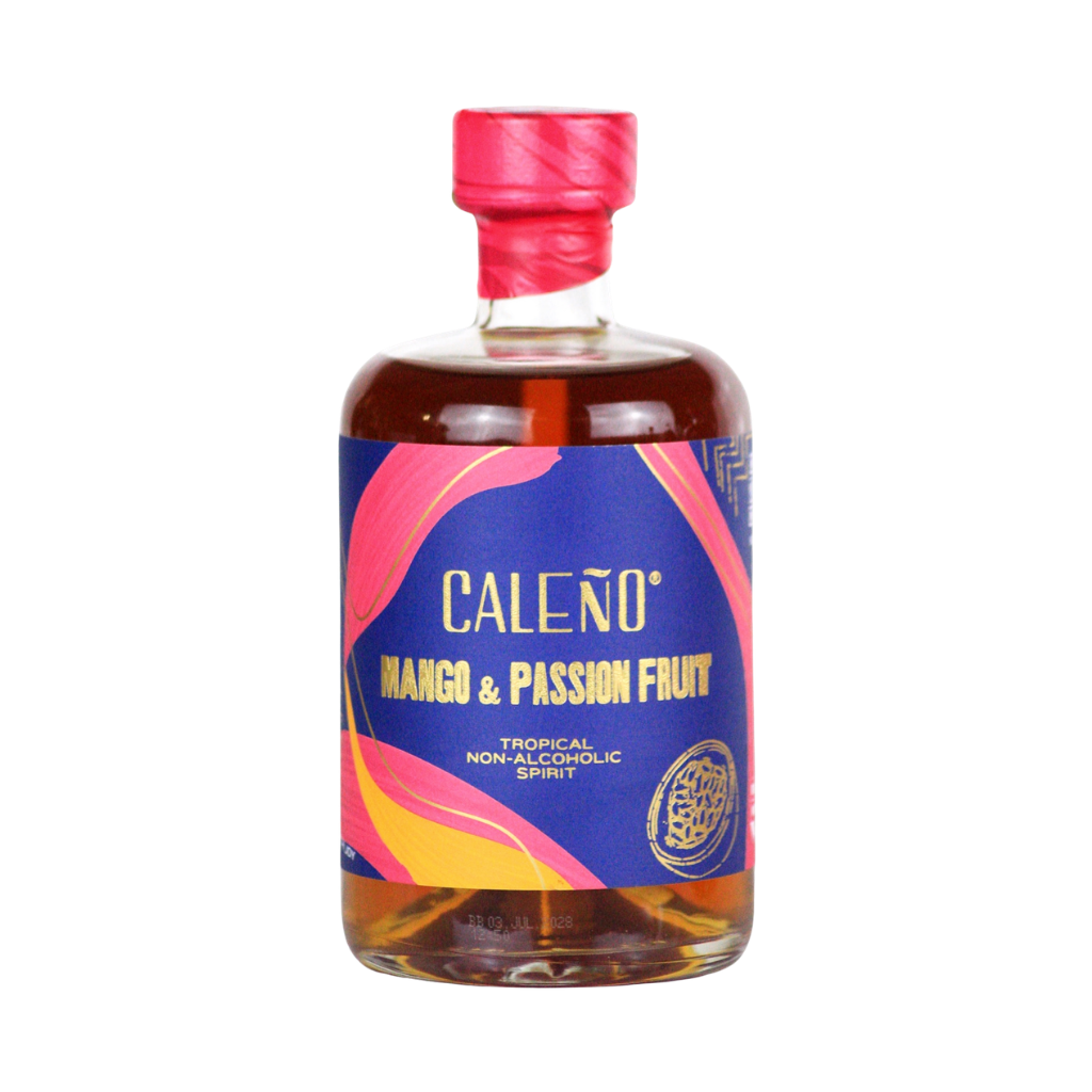 Caleño Mango & Passionfruit 0.0% alcohol free rum alternative in a 50cl bottle