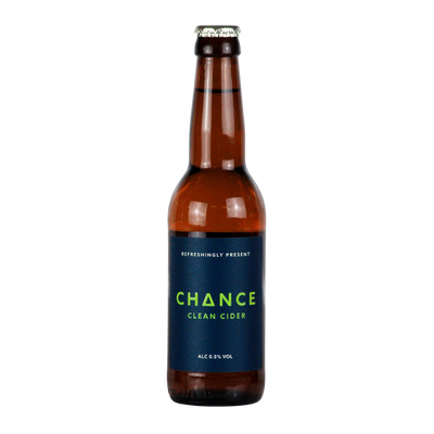 Chance Clean alcohol free apple cider in a 330ml bottle