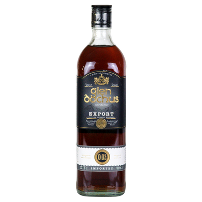 Glen Dochus Export 0.0% alcohol free whisky alternative in a 700ml bottle