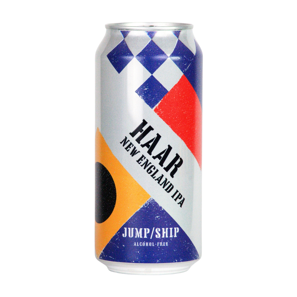 Jump Ship HAAR alcohol free New England IPA in a 440ml can