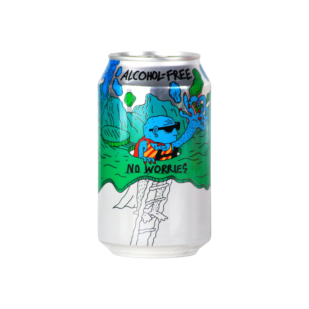 Lervig No Worries alcohol free IPA in a 330ml can