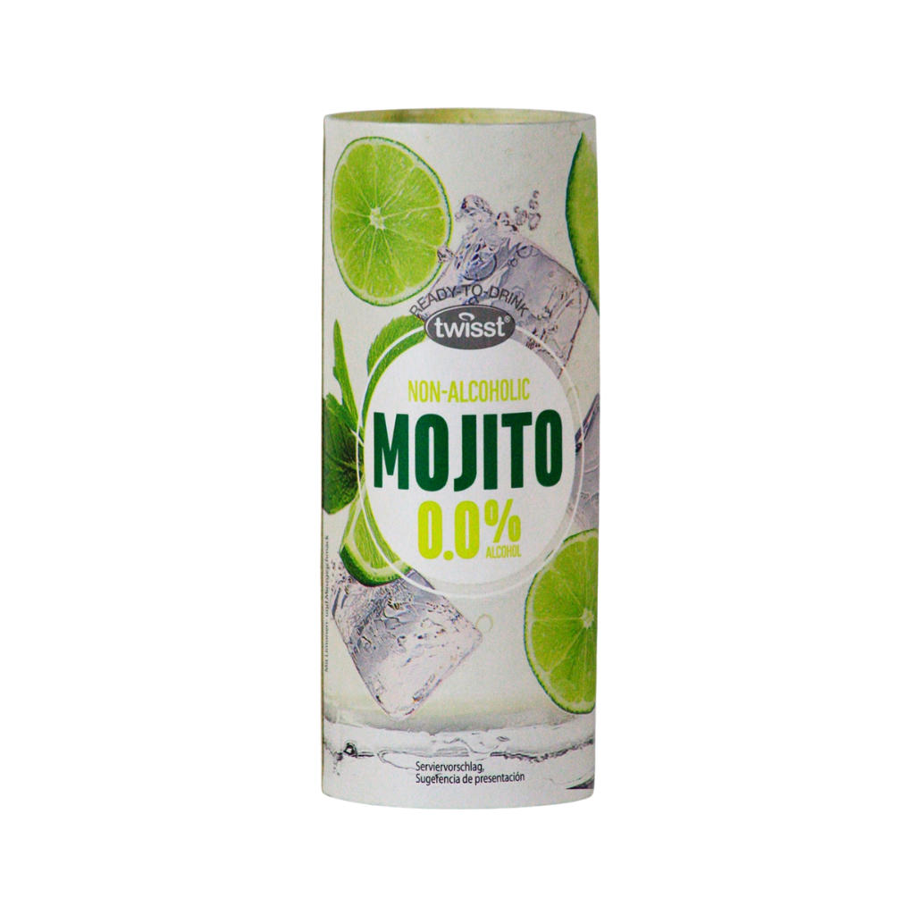 Twisst 0.0% alcohol free mojito cocktail in a can