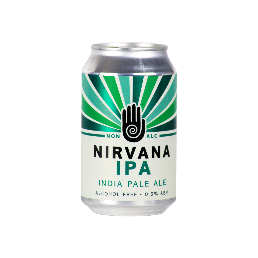 Nirvana alcohol free IPA in a 330ml can