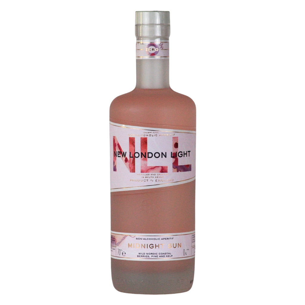 New London Light Midnight Sun 0% alcohol free aperitif in a 70cl bottle