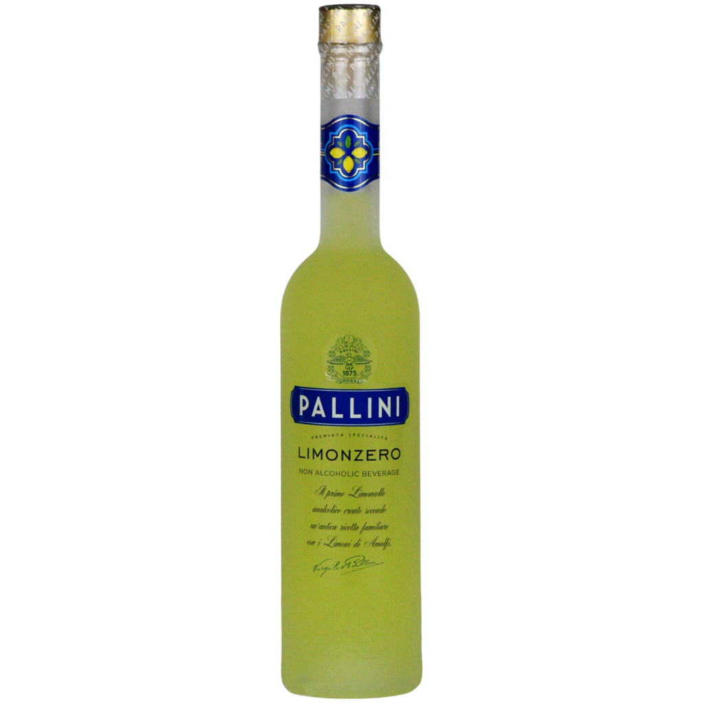 Pallini Limonzero 0.0% alcohol free limoncello in a 500ml bottle