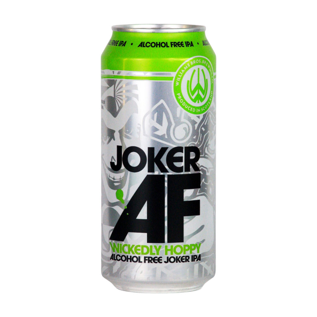 Williams Bros Joker AF alcohol free IPA in a 440ml can