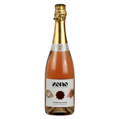 ZENO alcohol-liberated sparkling rosé wine in a 75cl bottle