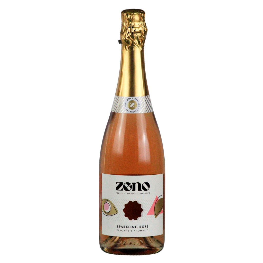 ZENO alcohol-liberated sparkling rosé wine in a 75cl bottle
