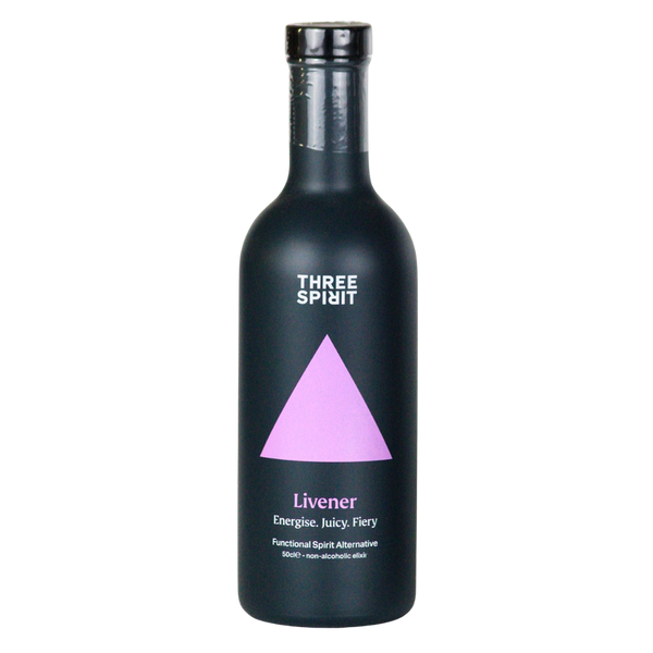 Three Spirit Livener alcohol free spirit in a 50cl bottle