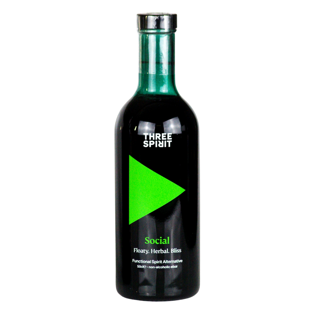 Three Spirit Social Elixir alcohol free spirit in a 50cl bottle