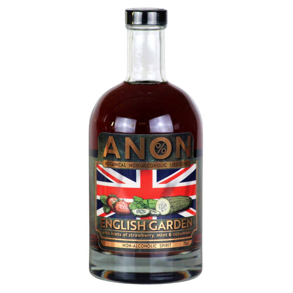 ANON English Garden alcohol free summer cup in a 70cl bottle