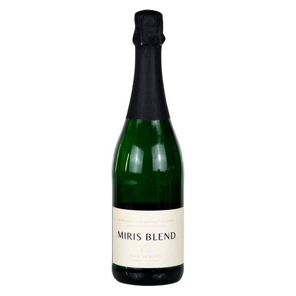 Miris Blend Blanc de Blancs alcohol free sparkling white wine in a 75cl bottle