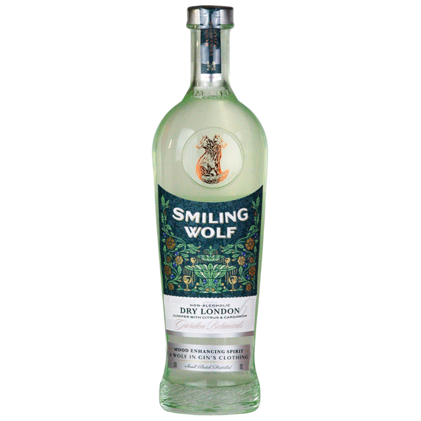 Smiling Wolf Botanical alcohol free gin alternative in a 70cl bottle
