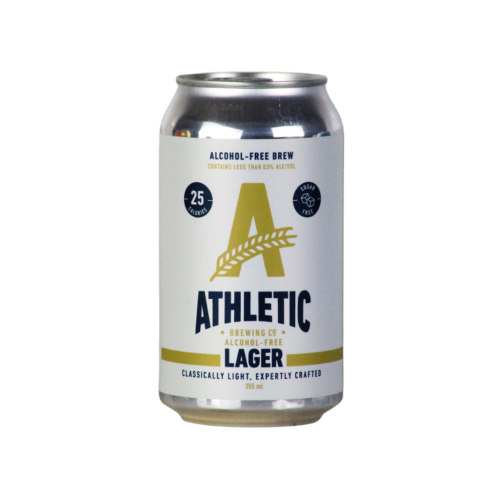 Athletic AF alcohol free lager in a 355ml can