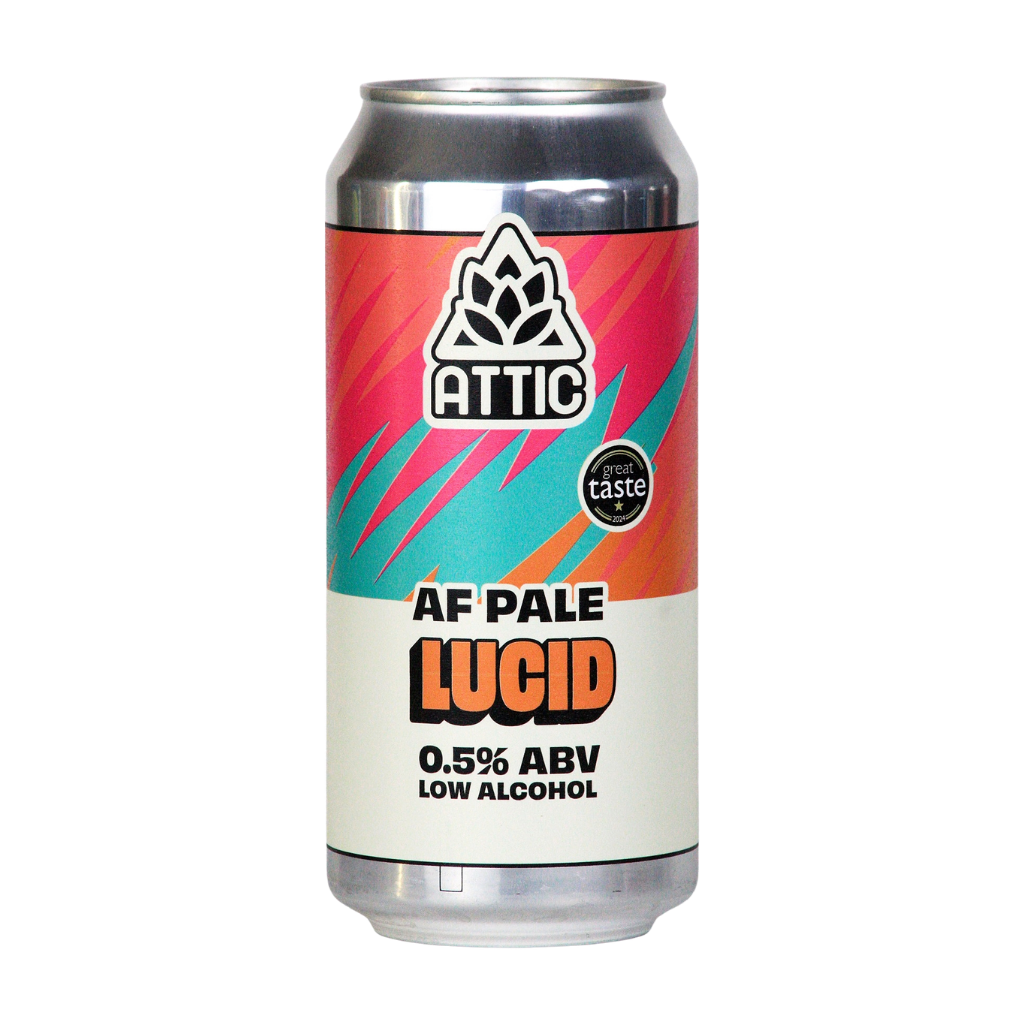 Attic Brew Co Lucid alcohol free pale ale in a 440ml can
