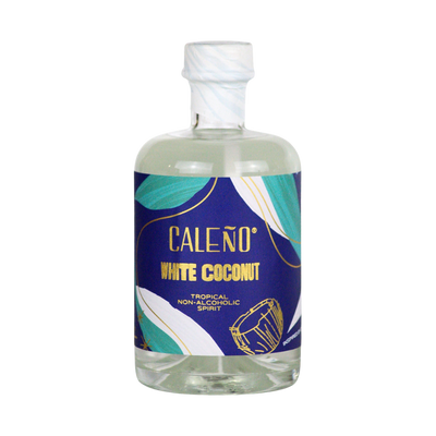Caleño White Coconut 0.0% alcohol free rum alternative in a 50cl bottle