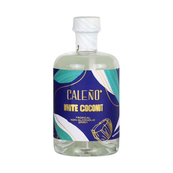 Caleño White Coconut 0.0% alcohol free rum alternative in a 50cl bottle