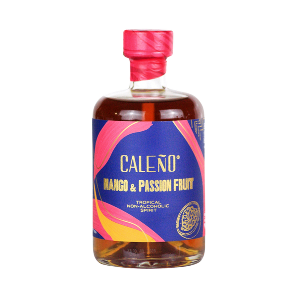 Caleño Mango & Passionfruit 0.0% alcohol free rum alternative in a 50cl bottle