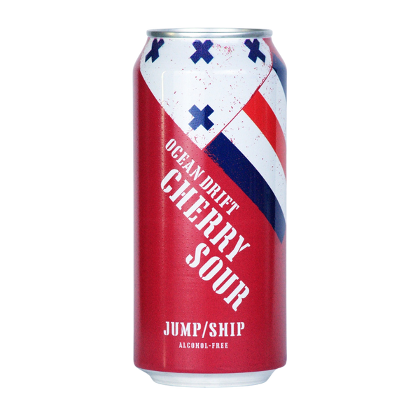 Jump Ship Ocean Drift alcohol free cherry sour in a 440ml can