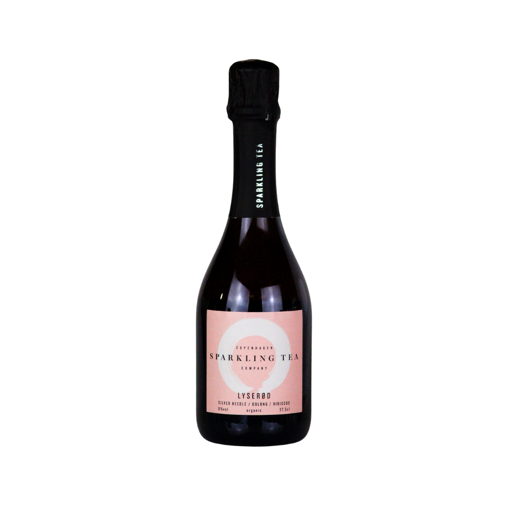 Copenhagen Sparkling Tea LYSERØD (light red) alcohol free sparkling tea in a 37.5cl bottle