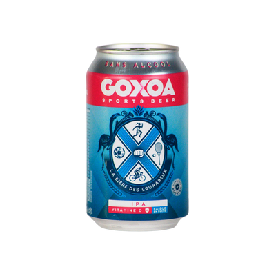 Goxoa IPA alcohol free isotonic sports beer in a 330ml can