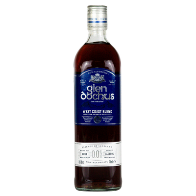 Glen Dochus West Coast 0.0% alcohol free whisky alternative in a 700ml bottle