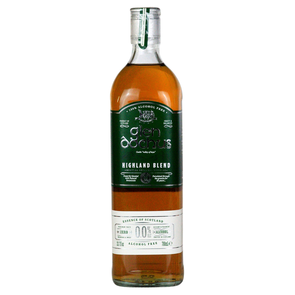 Glen Dochus Highland 0.0% alcohol free whisky alternative in a 700ml bottle