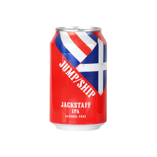 Jump Ship Jackstaff alcohol free IPA in a 330ml can