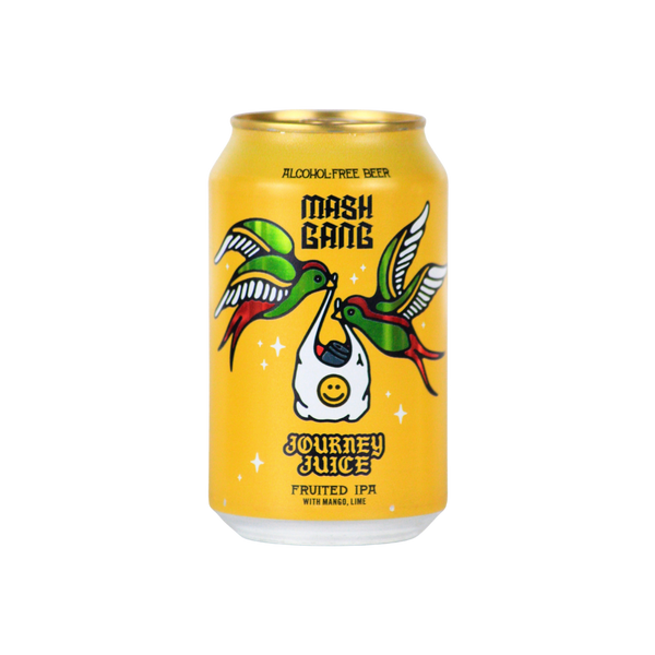 Mash Gang Journey Juice alcohol free fruited IPA in a 330ml can