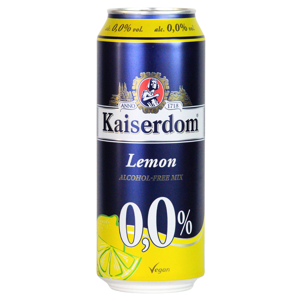 Kaiserdom 0.0% alcohol free lemon radler in a 500ml can