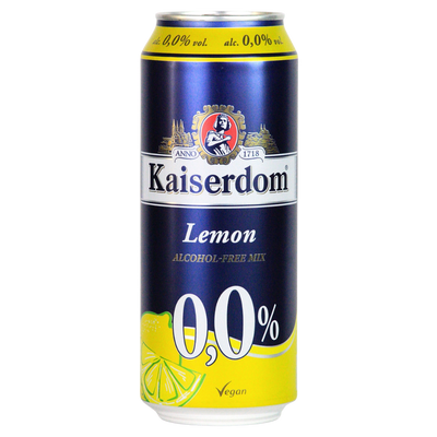 Kaiserdom 0.0% alcohol free lemon radler in a 500ml can