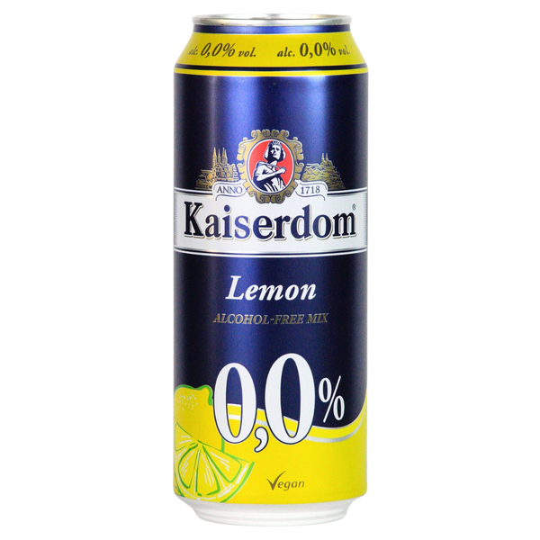 Kaiserdom 0.0% alcohol free lemon radler in a 500ml can