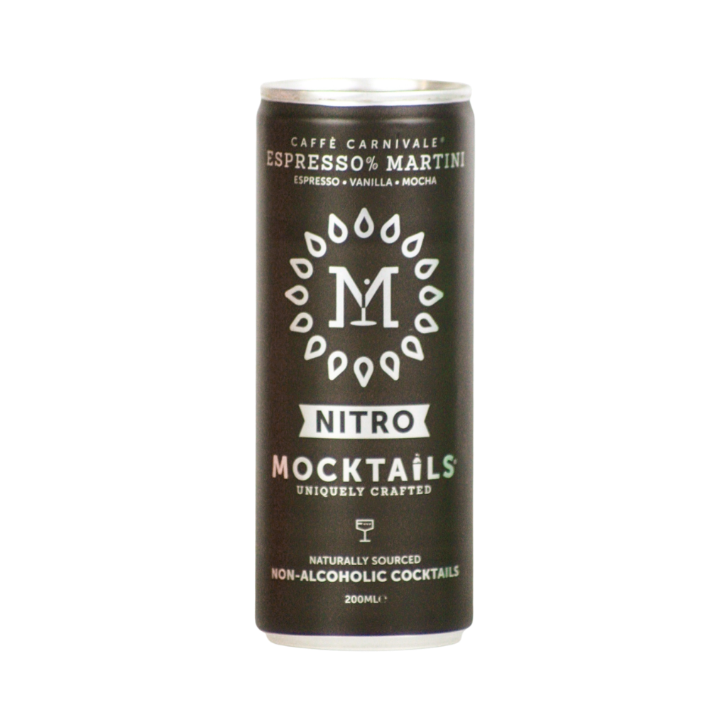 Mocktails Espress0% Martini alcohol free cocktail in a can