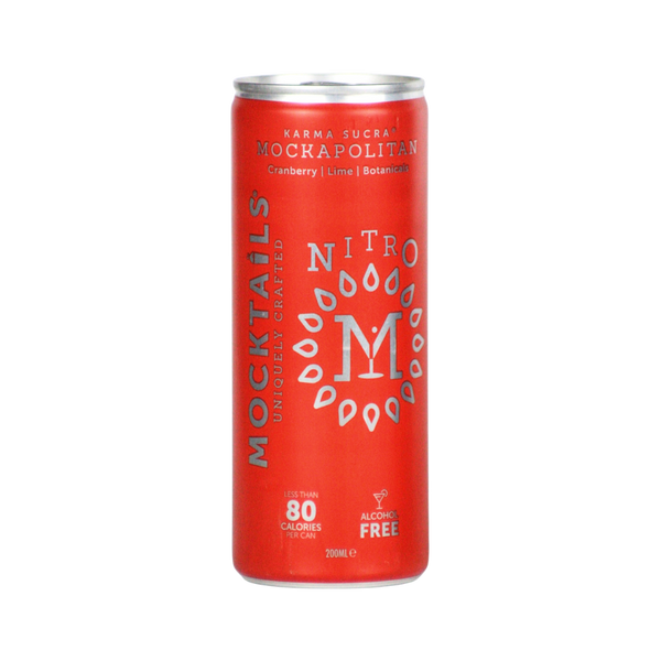 Mocktails Mockapolitan alcohol free Cosmopolitan cocktail in a can