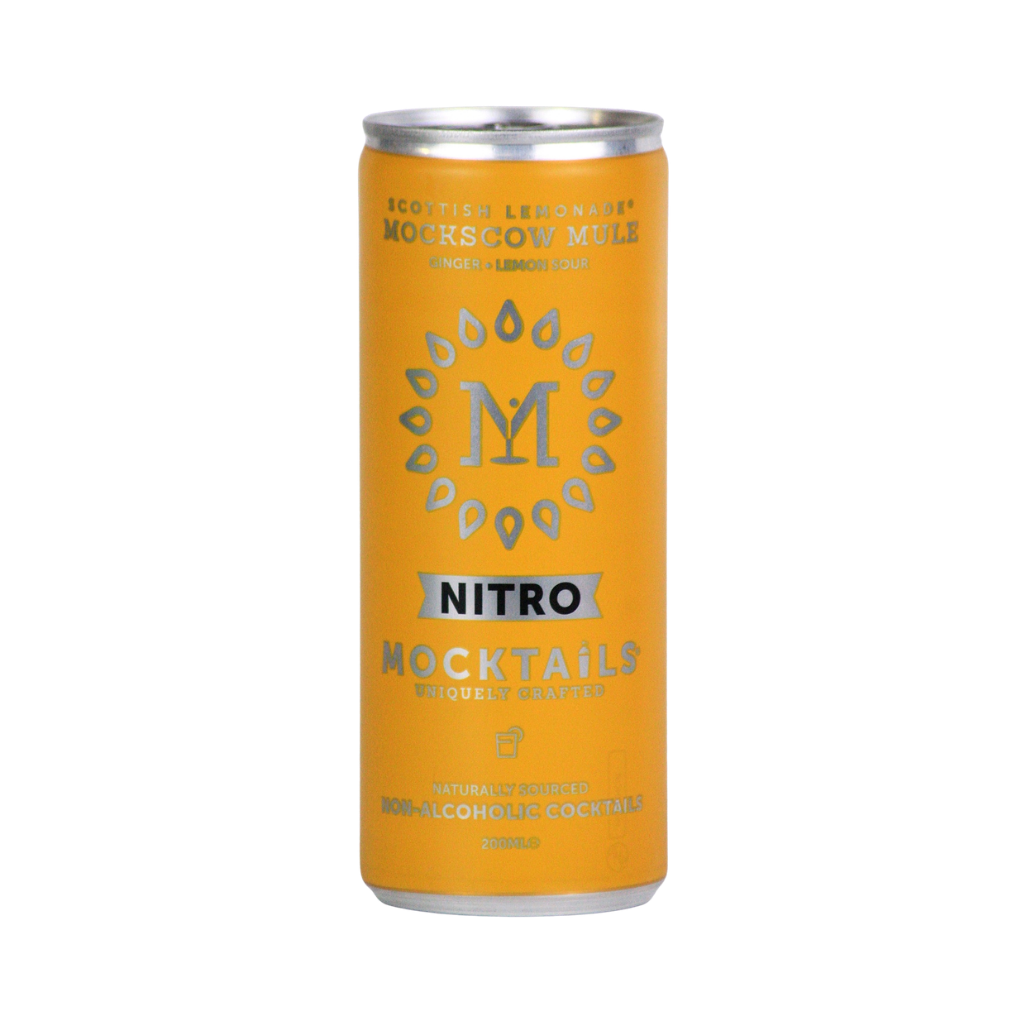 Mocktails Mockscow Mule alcohol free Moscow Mule cocktail in a can