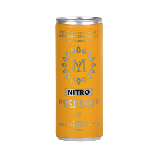 Mocktails Mockscow Mule alcohol free Moscow Mule cocktail in a can