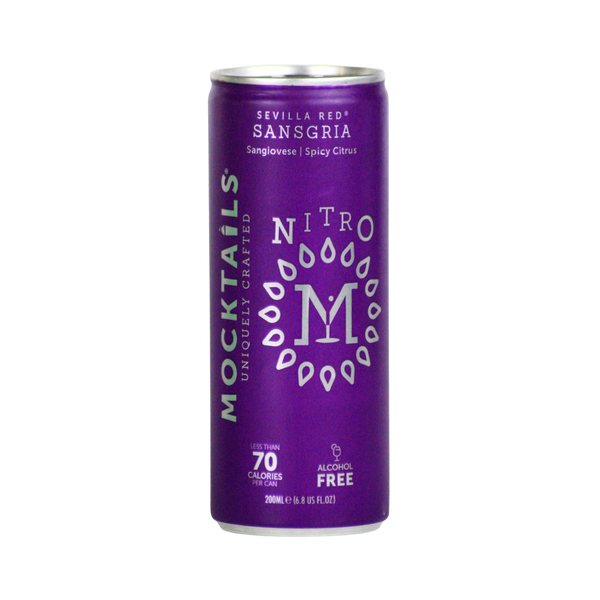 Mocktails Sansgria alcohol free sangria cocktail in a can