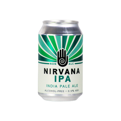 Nirvana alcohol free IPA in a 330ml can