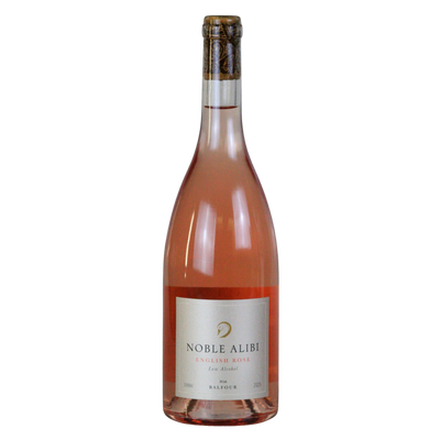 Balfour Winery Noble Alibi alcohol free English rosé wine in a 75cl bottle