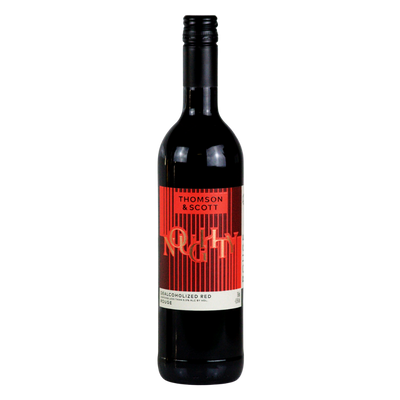 Noughty alcohol free organic red wine in a 75cl bottle