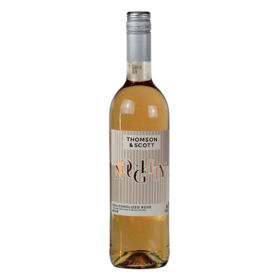 Noughty alcohol free organic rosé wine in a 75cl bottle