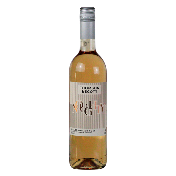 Noughty alcohol free organic rosé wine in a 75cl bottle