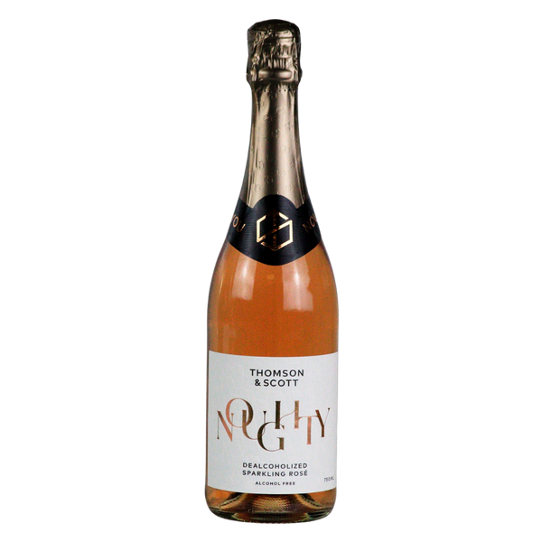 Noughty 0.0% alcohol free organic sparkling rosé in a 75cl bottle