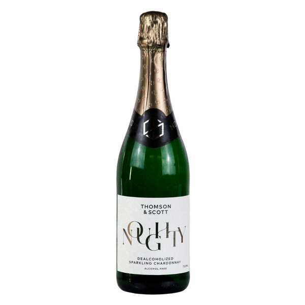 Noughty 0.0% alcohol free organic sparkling white wine in a 75cl bottle