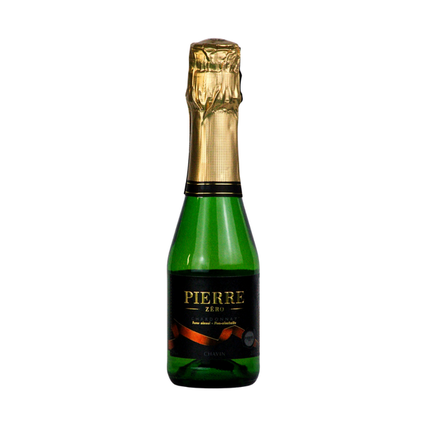 Pierre Zéro sparkling Chardonnay 0.0% alcohol free wine in a 20cl bottle