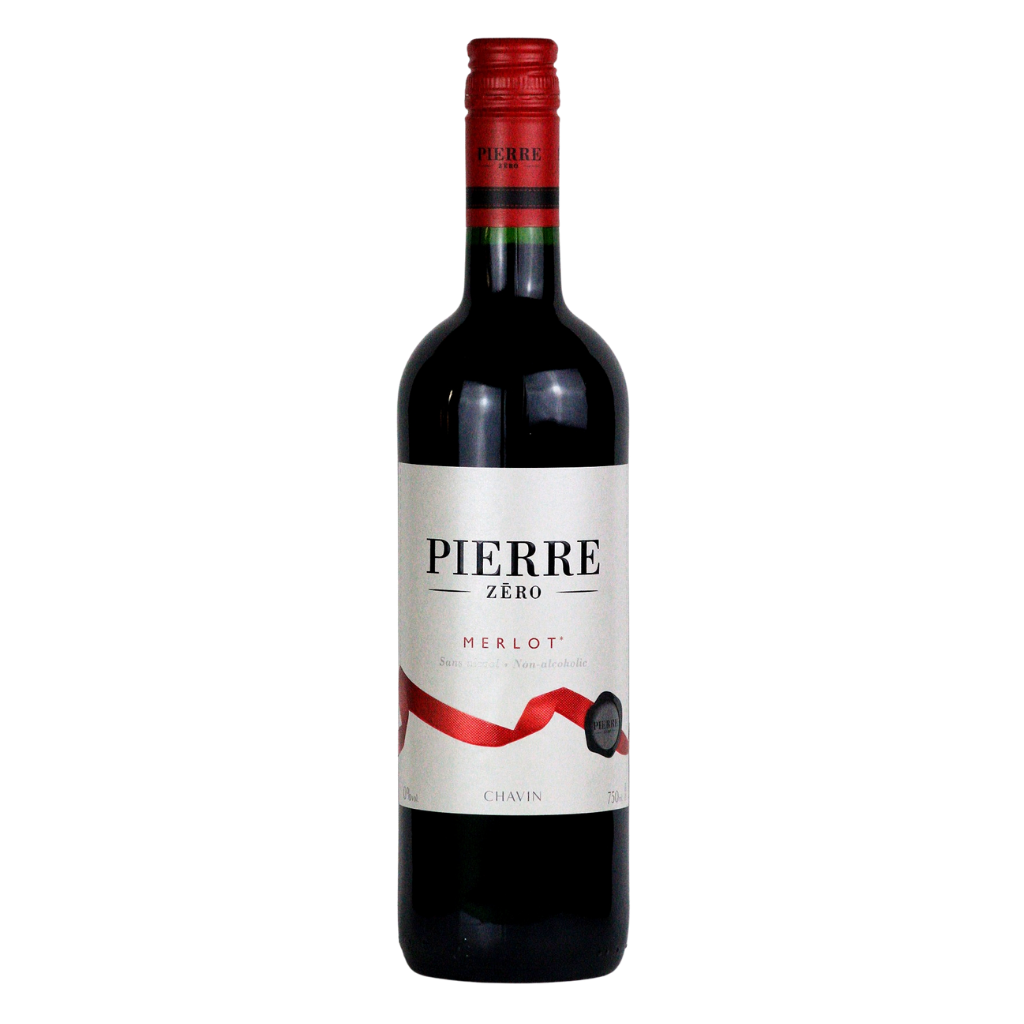 Pierre Zéro Merlot 0.0% alcohol free red wine in a 75cl bottle