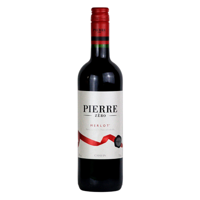 Pierre Zéro Merlot 0.0% alcohol free red wine in a 75cl bottle