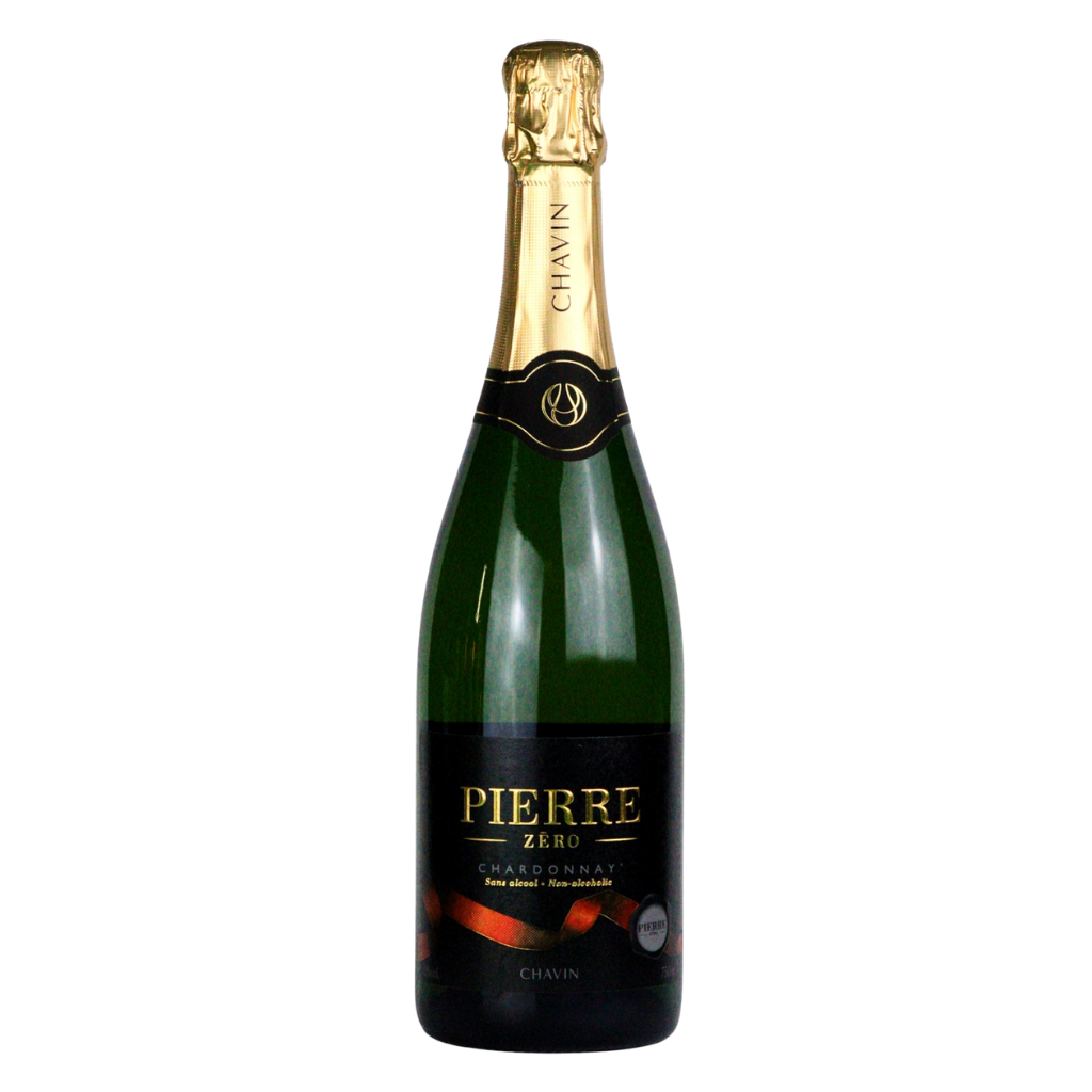 Pierre Zéro sparkling Chardonnay 0.0% alcohol free wine in a 75cl bottle