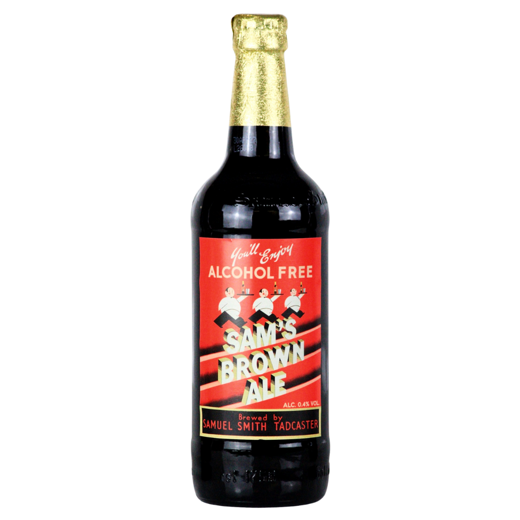 Samuel Smith's alcohol free brown ale in a 550ml bottle